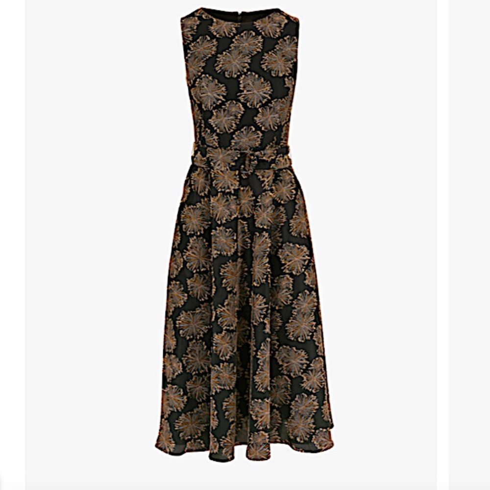 Desert Flower Jacquard Midi Dress Akris punto - Picture 3 of 16